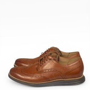 Cole Haan ØriginalGrand Wingtip Oxfords Woodbury Java, Size 8.5M (C26472) No Box